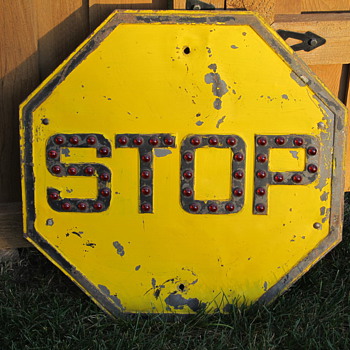 Red Marbles Stop Sign - Signs