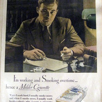 1933 Chesterfield add from the Delineator - Tobacciana