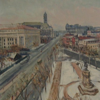 View of Pennsylvania Ave From 7th Street - Cityscape by Dorsey Doniphan 