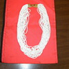 Vintage White Beaded Necklace
