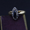 Gold and sapphire ring