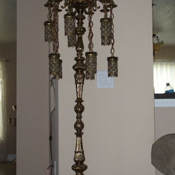 Brass Chandelier Lamp - Lamps