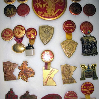 University of Minnesota Homecoming Pins - Football