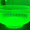 Small Vaseline glass bowl