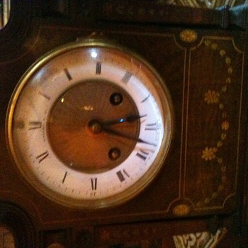 Tiffany Clock found in antique store. 1800's and keeps perfect time. Can't find one anywhere - Clocks