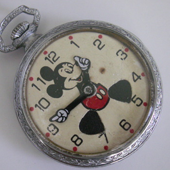Unmarked Mickey Pocket Watch - Wristwatches