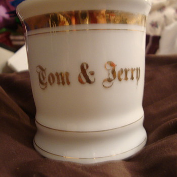 Antique Tom & Jerry Cups with Gold Trim # 3 and # 85