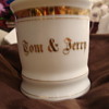 Antique Tom & Jerry Cups with Gold Trim # 3 and # 85