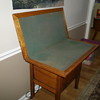 Oak fold out card table