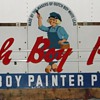 Twelve foot long, 7 piece Porcelain, 3D Dutch Boy Paints Store sign. N E 1 know age?