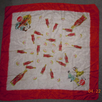 1948 Coca-Cola Silk Scarf - 32"x34"