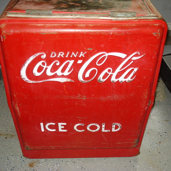 Coca Cola ice cold drink ice box