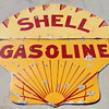 Porcelain Shell Gasoline Advertising Sign