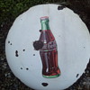 Coca Cola button sign 36 in.