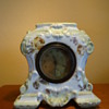 VERY LATE 1800S ANTIQUE  PORCELAIN CLOCK 