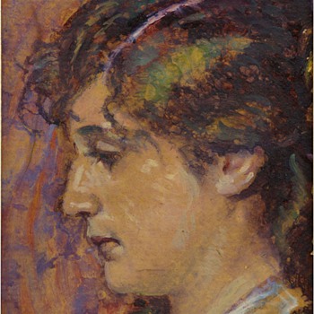 Hans Christiansen Portrait of Wife, Claire Christiansen