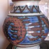 Baluster style glazed pot unknown markings?