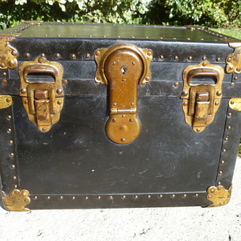 Vulcanized Fiber Covered Sample Display Toy Trunk - Furniture