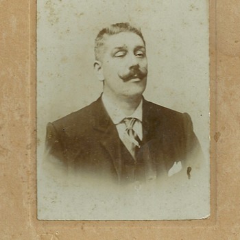 Man with semi-closed eyes - Photographs