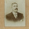 Man with semi-closed eyes