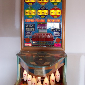 1958 Super-Frame Bowler by Chicago Coin Machine Company - Coin Operated