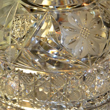 Cut Crystal Cheese Dish - Glassware
