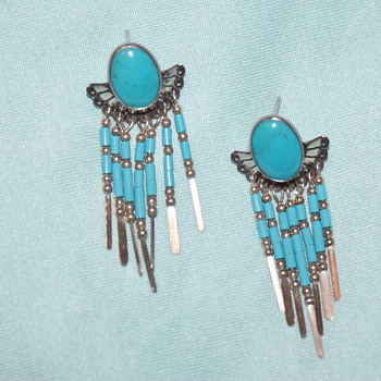 Sterling Earrings - Beautiful Colour - Fine Jewelry