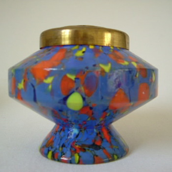 Czech Art Deco Kralik Rose Bowl - Art Glass