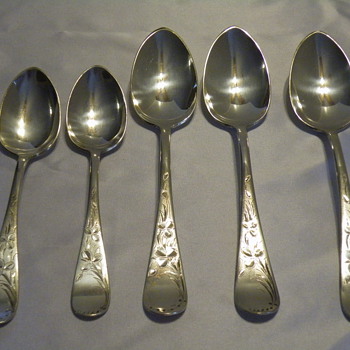 Towle 1881 W. Arnold 5 pc Silver Set