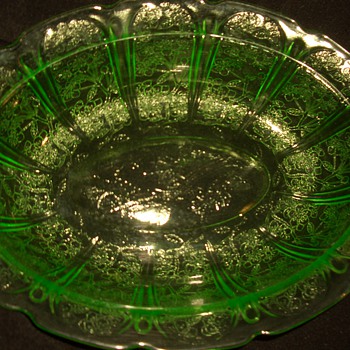 Green Depression Uranium Glass Collection - Glassware
