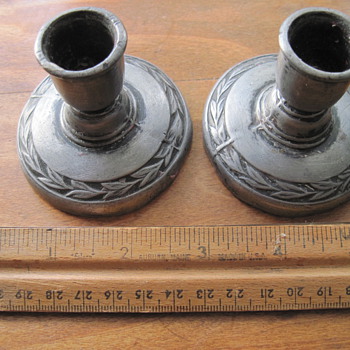 soft metal candle holders