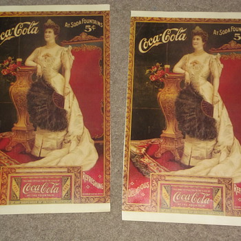 Two older looking prints - Coca-Cola