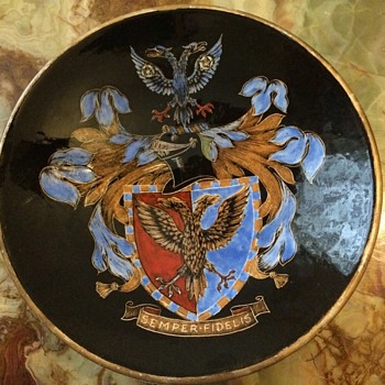 Possibly Russian pottery wall plate - Pottery