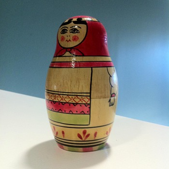 1960s USSR Matryoshka Nesting Doll stamped - Dolls
