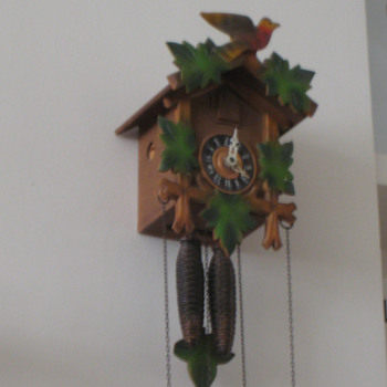 Antique 1950's German Forestall cuckoo clock.