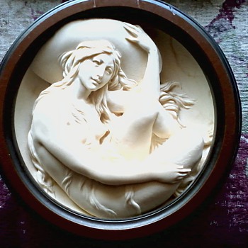 Sergio Benvenuti Alabaster Relief Plaque " Le Muse Di Benvenuti"  / Bradford Exchange Series / Circa 1985