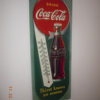 1944 Coca-Cola Thermometer Sign - Coca-Cola
