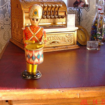 Marx Tin Windup Drummer Soldier Tin Litho