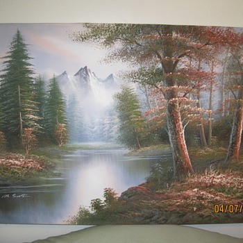 2 M.Scott Raised Relief Paintings - Visual Art
