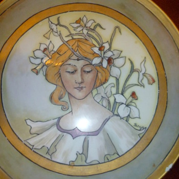 Art Nouveau Limoges Charger?  Value?