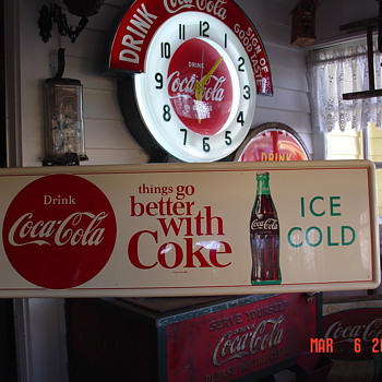 1960's Coca-Cola Tin Sign