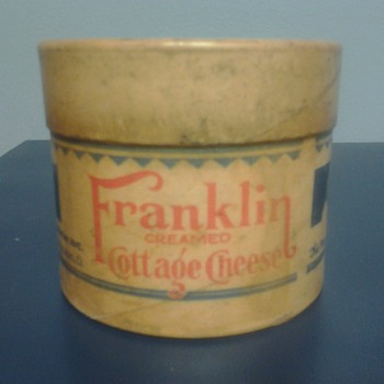 Franklin Creamed Cottage Cheese Container - Advertising