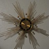 Mid Century Atomic Sun/Starburst Wall clock by Forestville
