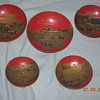 Antique Lacquerware Sakazuki Set