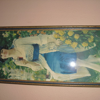 1921 COCA COLA AUTUM GIRL