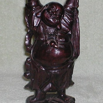 Chinese Wood Happy Buddha