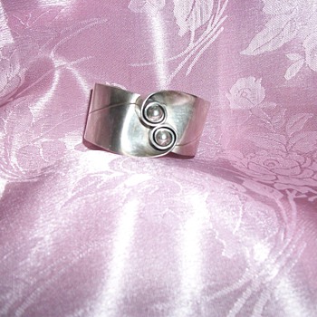 Taxco Silver 950 Marked RM Cuff Bracelet - Fine Jewelry