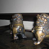 Bronze set of Japanese Shishi lions