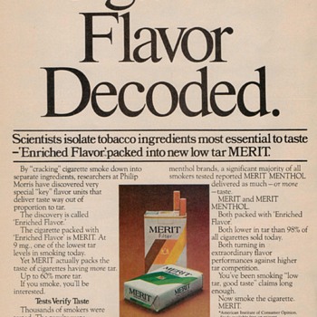 1976 - Merit Cigarettes Advertisement - Advertising