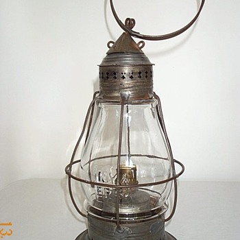 New York & Erie RR Co Fixed Globe Railroad Lantern 